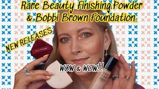 Bobbi Brown Weightless Skin Foundation & Rare Beauty True to myself Pressed Powder