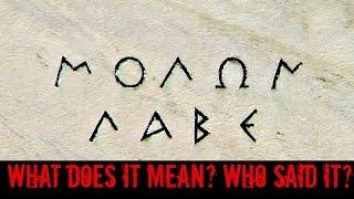 MOLON LABE  What it means and who said it