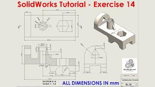 SolidWorks Tutorial for Beginners Exercise 14