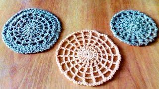 ПРОСТАЯ И НЕЖНАЯ САЛФЕТКА КРЮЧКОМ ДЛЯ НАЧИНАЮЩИХ ВЯЗАЛЬЩИЦ //Simple crochet napkin.