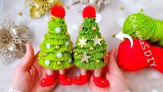 ⭐ Superb Christmas Tree Making Idea with Yarn - You will Love It- DIY Amazing Christmas Decor Ideas