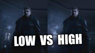 Resident Evil Village  - LOW vs HIGH Graphics Settings Test