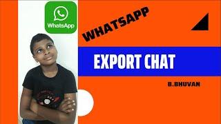 How to Export Chat on WhatsApp  || Tekshare