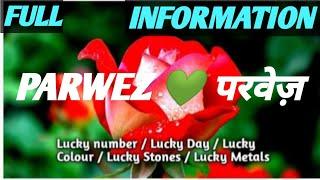 Name Meaning Parwez | परवेज़ नाम का मतलब बताओं | Parwez Name Full Information In Hindi | All In One