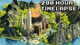 Minecraft Timelapse - Volcano City 4K 60 FPS