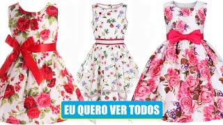 Vestido Infantil - 337 Modelinhos Do Simples aos Sofisticados