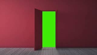 Green Screen  Door Open Video Free Download [NC Green Screen].