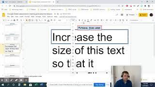 Change text size in Google Slides