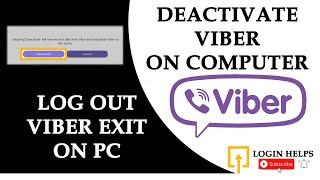 How to Log Out Viber on PC? Sign Out Viber On Computer/Desktop | Exit Viber Deactive