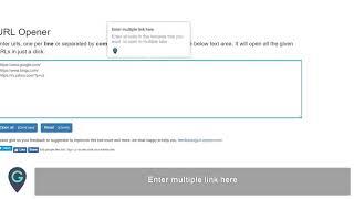 How to open multiple links in one click