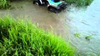 Yamaha Breeze 125cc Going Through Deep Water