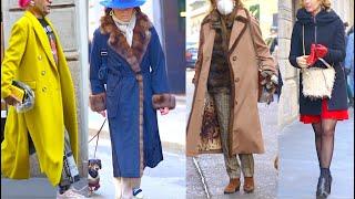 Italian fashion over 50s-80s | Milan Street Style Winter 2022