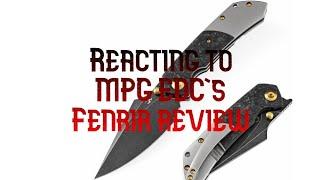 JD reacts to MPG EDC’s ( @meredithdumais5193)  review of the  Kansept Fenrir 