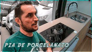 Pia de porcelanato no Motorhome?