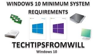 Windows 10 Minimum System Requirements