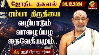 இன்றைய நாள் எப்படி இருக்கு ? | Hariprasad Sharma | Indhanaal 04 12 2024