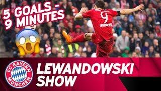 5⃣ Tore in 9⃣ Minuten: Lewandowski-Gala im Zeitraffer | FC Bayern - VfL Wolfsburg