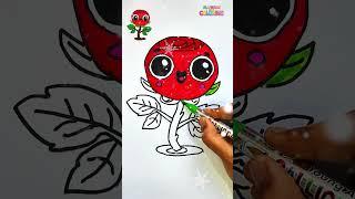 Rose colouring for kids  #kidsfun #drawing #coloringadventure #art #relaxing #colouringfun