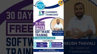 FREE 30 DAYS SOFTWARE TRAINING PROGRAM | LEARNOMATE TECHNOLOGIES | REGISTER NOW