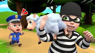 Baby Police Chase Thief - Police Baby Song | Rosoo Nursery Rhymes & Kids Songs