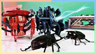 [곤충동화]로봇곤충의 침략! 로봇을 날려버린 장수풍뎅이! 곤충우주 전쟁!_ 에그박사
