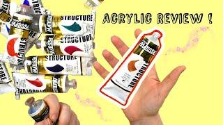Matisse Structure Acrylic Paint REVIEW ! & Demo | Plus Paint Swatches !