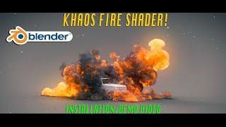 Intro to the KHAOS Fire shader and KHAOS Explosion Add-on for Blender 2.82: Installation and demo