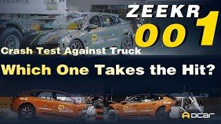 Zeekr 001 Crash Against Truck! Which One Takes the Hits?