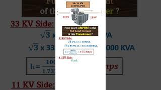 How to Calculate Full Load Current of Power Transformers? | Hindi | Electromagnetic World