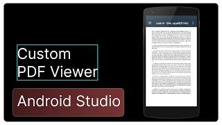 Custom PDF Viewer in android studio | Siam Shekh