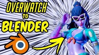 How to Extract OVERWATCH Heroes to BLENDER