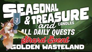 Season & Treasure Candles and Daily Quests | Golden Wasteland | SkyCotl | NoobMode