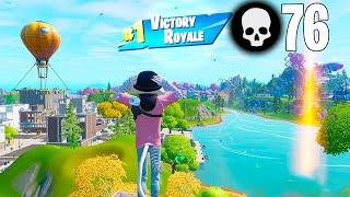 76 Elimination Solo vs Squads Wins (Fortnite Chapter 3 Season 4 Gameplay)