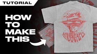 How to make a t-shirt design with a #xerox effect - Graphic Design Tutorial