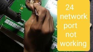 D-Link switch model no, DGS-1024C, power ok, 24 network port not working #switch #video #repair