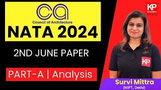 Paper Analysis NATA 2024 | PART-A (2nd June 2024) | NATA PART A Paper Analysis