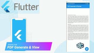 Flutter PDF Generate & View by Sample Code | Flutter Tutorial | Flutter 2023 |PDF Generate |PDF View