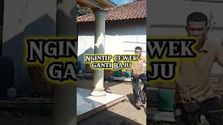 ngintip cewek ganti baju #comedykatrok #shorrts #janda