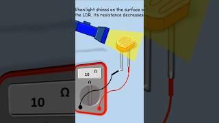 What is a LDR? #ldr #electronic #circut #project #resistance #light #dependent #voltage#short