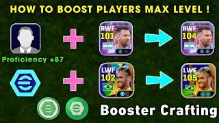 How to use Black Boosters in efootball 2025 | booster crafting token efootball 2025