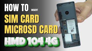 How to Install a SIM Card | MicroSD Card to HMD 105 4G