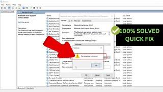 The Parameter is Incorrect, Bluetooth Support Service In Windows 10/11/8/7