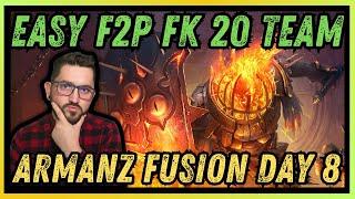  Fire Knight 20 FULL AUTO Team  F2P 2024 EP. 16 Armanz Fusion Day 8 | RAID SHADOW LEGENDS