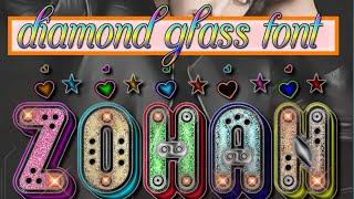 how to make diamond glowing glass font in pixellab pstoch.#multicolorglassfont#pixellabglass