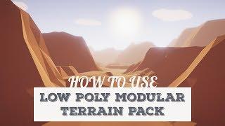 Unity 5 Tutorial: How to Use - Low Poly Modular Terrain Pack