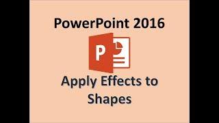 PowerPoint 2016 - Shapes - How To Draw and Align a Shape in MS Office 365 - Drawing Gallery Styles