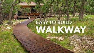 Easy DIY Wooden Walkway | Path To My Outdoor Kitchen | Part 10