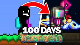 I Spent 100 Days in Terraria "For The Worthy" Master Mode...