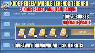 BURUAN KLAIM! 3 KODE REDEEM ML TERBARU KODE REDEEM MOBILE LEGENDS HARI INI UPDATE JULI 2024