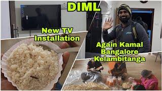 New TV Install பண்ணியாச்சு | Again Kamal Bangalore போய்டாங்க | DIML | RK Family Vlogs